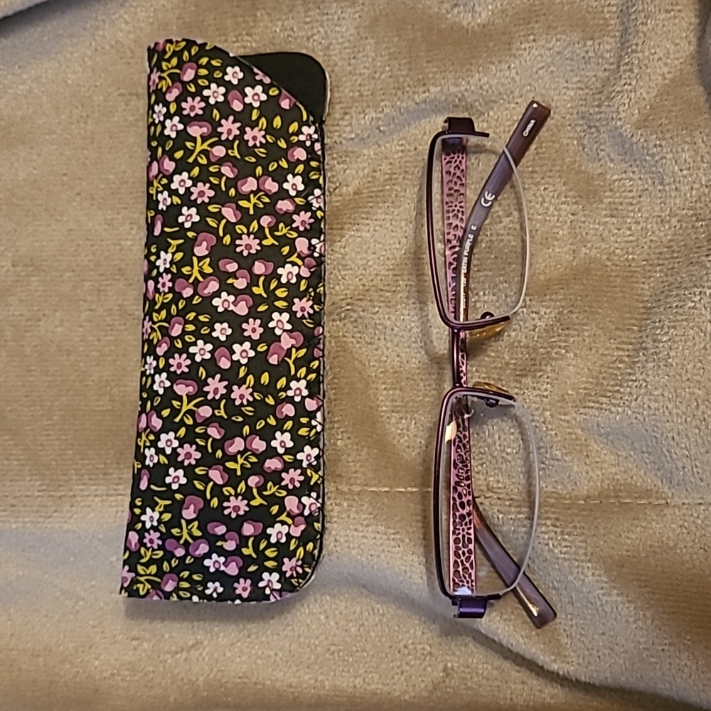 Eye glasses readers with case